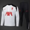 Liverpool 2025/26 Adult & Kids White Training Tracksuit – Full Training Set