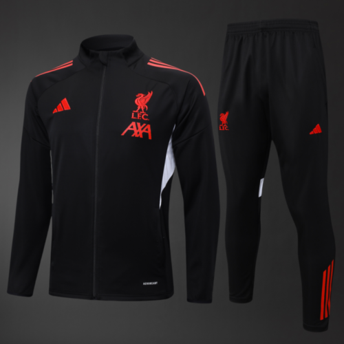 Liverpool 2025/26 Adult & Kids Black Training Tracksuit – Full Training Set