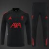 Liverpool 2025/26 Adult & Kids Black Training Tracksuit