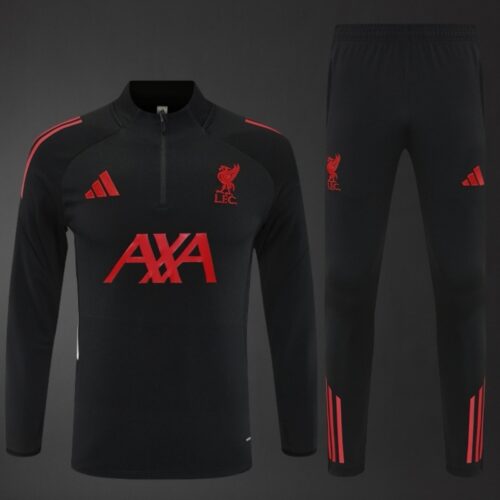 Liverpool 2025/26 Adult & Kids Black Training Tracksuit