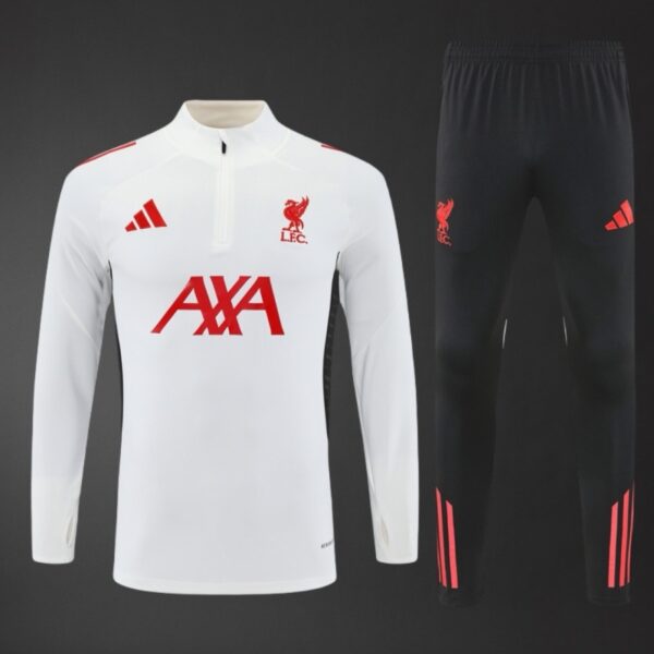 Liverpool 2025/26 Adult & Kids White Training Tracksuit