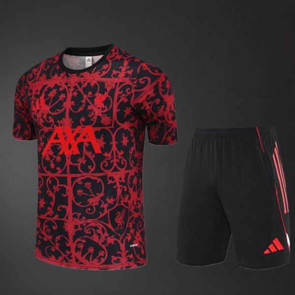 Liverpool 2025/26 Short Sleeve Camo Training Kit – Adult & Kids Set