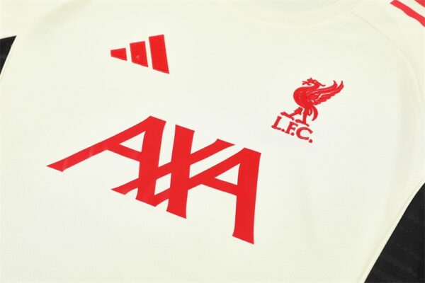 Liverpool 2025/26 Short Sleeve White Training Kit – Adult & Kids Set