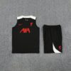 Liverpool 25/26 Training Vest Kit Black – Sleeveless Football Training Top