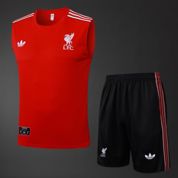Liverpool 25/26 Training Vest Kit Red – Sleeveless Football Training Top