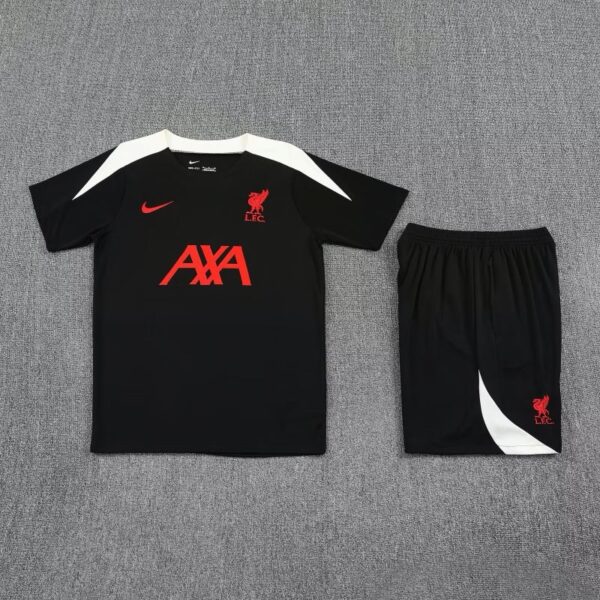 Liverpool 2025/26 Short Sleeve Black Training Kit – Adult