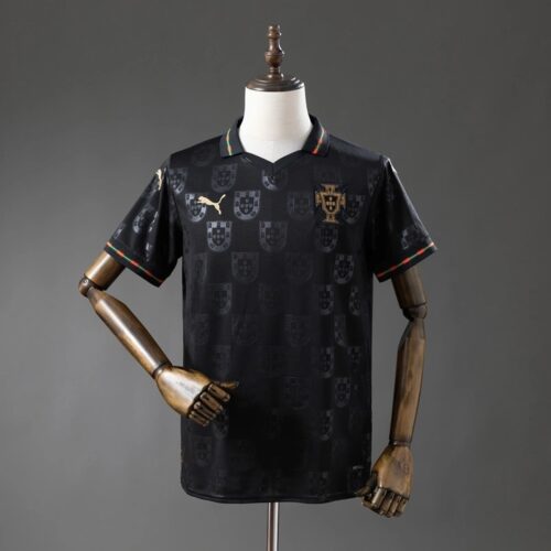 Portugal 2026 Third Kit Special Edition Black – Eusébio Tribute Jersey