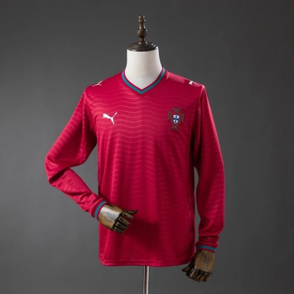 img_0777 Portugal 2026 Home Long Sleeve Jersey – Classic National Team Edition
