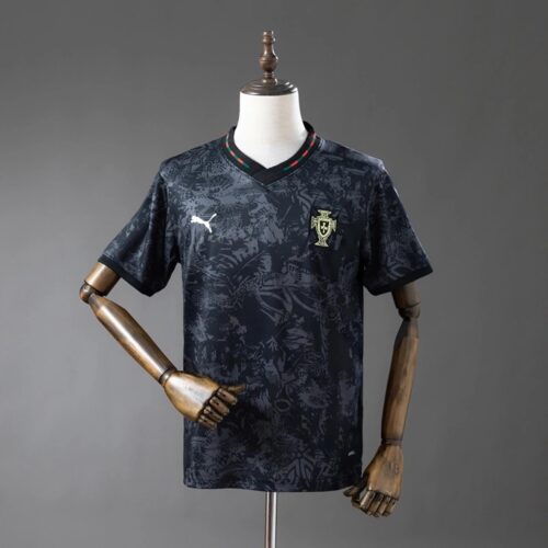 Portugal 2026 Special Edition Black Eusébio Jersey – Fan Version