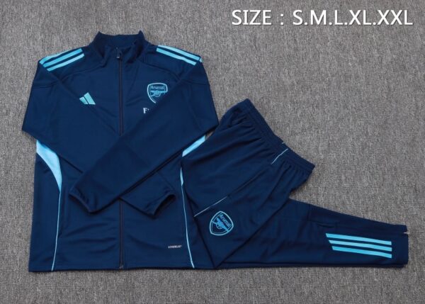 Arsenal 2025/26 Adult & Kids Training Royal Blue Tracksuit – Full Training Set