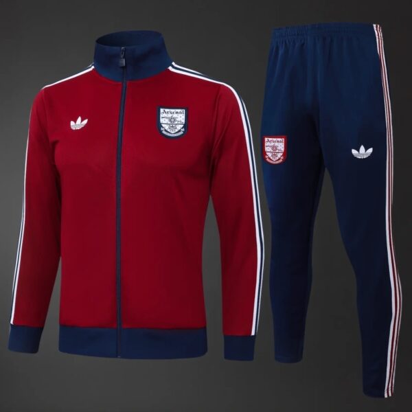 Arsenal 2025/26 Adult & Kids Training Tracksuit – Long Sleeve Red