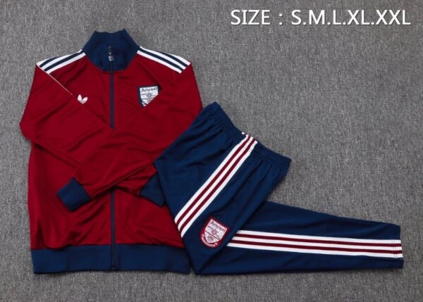 Arsenal 2025/26 Adult & Kids Training Tracksuit – Long Sleeve Red