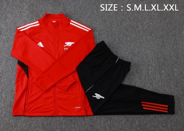 Arsenal 2025/26 Adult & Kids Training Tracksuit – Long Sleeve Red