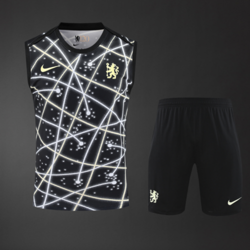 Chelsea 2025/26 Adult & Kids Training Vest Kit – Sleeveless Performance Set