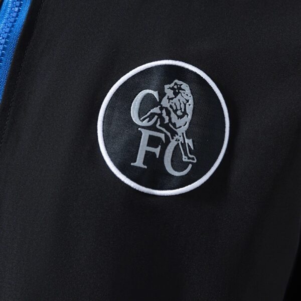 img_1250 Chelsea 2025/26 Black Windbreaker Jacket – Lightweight Training Edition