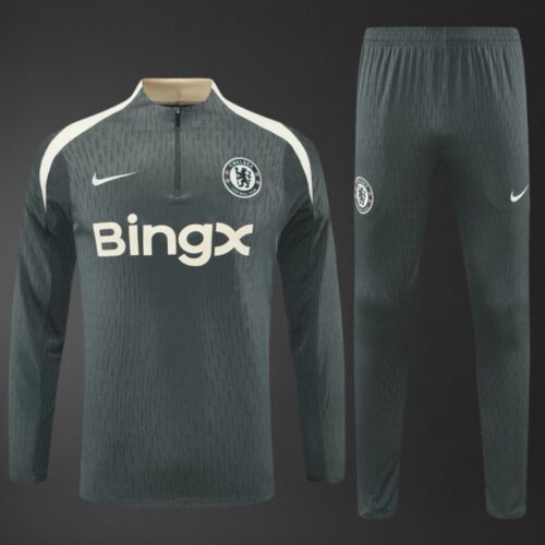 Chelsea 2025/26 Green Player Training Tracksuit – Adult & Kids Sizes