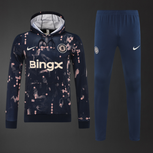 Chelsea 2025/26 Adult Hooded Long Sleeve Tracksuit – Official Style Training Set