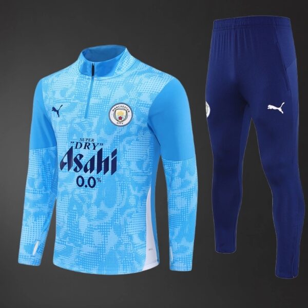 Manchester City 2025/26 Blue Adult Training Tracksuit – Official Style Training Set