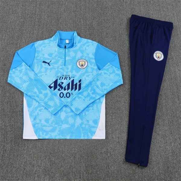 Manchester City 2025/26 Blue Adult Training Tracksuit – Official Style Training Set
