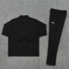 Manchester City 2025/26 Black Adult Training Tracksuit – Official Style Training Set