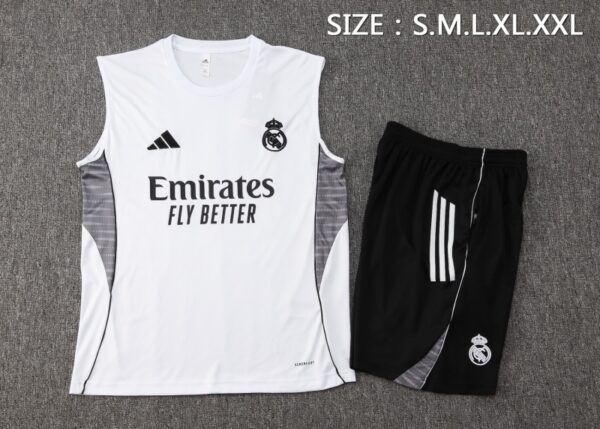 Real Madrid 2025/26 Training Vest Kit – White