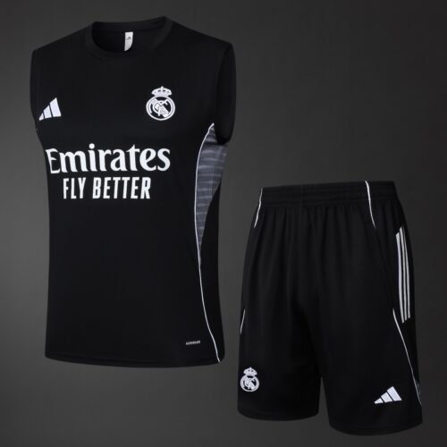 Real Madrid 2025/26 Training Vest Kit – Black