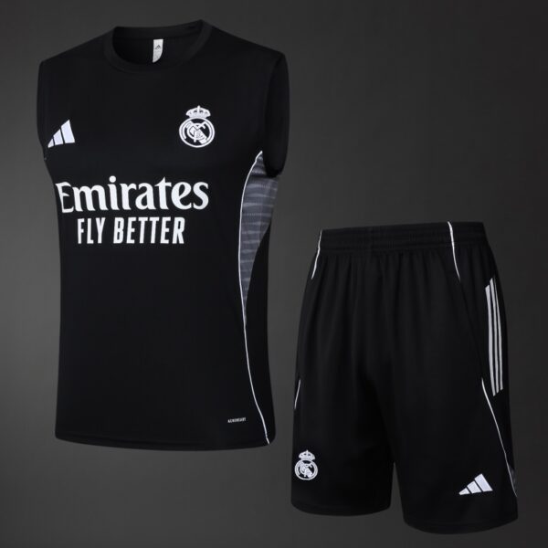 Real Madrid 2025/26 Training Vest Kit – Black