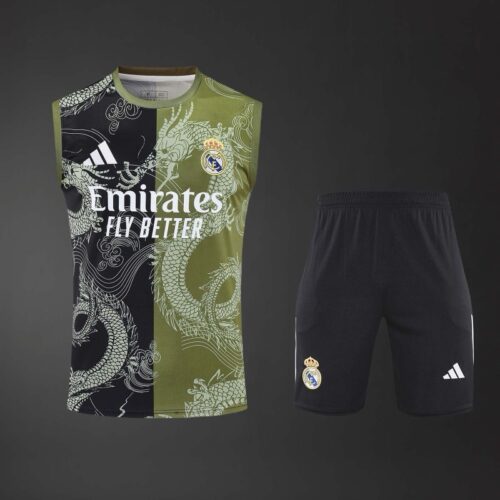 Real Madrid 2025/26 Training Vest Kit – Adult & Kids – Sleeveless Performance Set