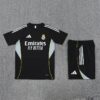 Real Madrid 2025/26 Short Sleeve Training Kit – Adult & Kids – Full Training Set Black
