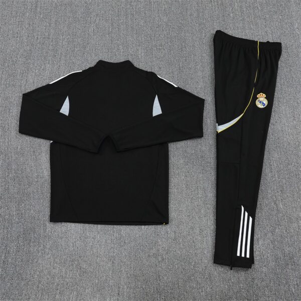 img_1971 Real Madrid 2025/26 Training Tracksuit Kit – Adult & Kids – Full Training Set Black
