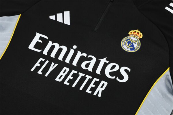 img_1975 Real Madrid 2025/26 Training Tracksuit Kit – Adult & Kids – Full Training Set Black