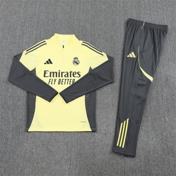img_1977 Real Madrid 2025/26 Training Tracksuit Kit – Adult & Kids – Full Training Set Yellow