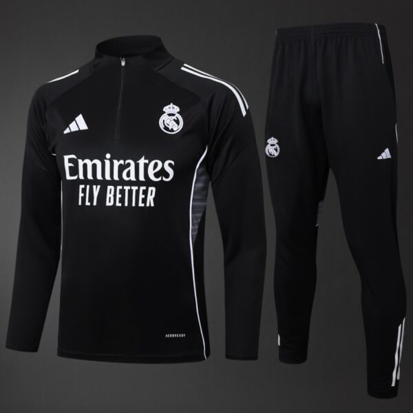 img_2019 Real Madrid 2025/26 Training Tracksuit Kit – Adult & Kids – Full Training Set Black