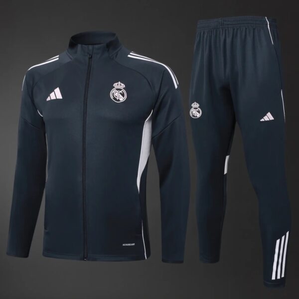 Real Madrid 2025/26 Training Tracksuit Kit – Adult & Kids