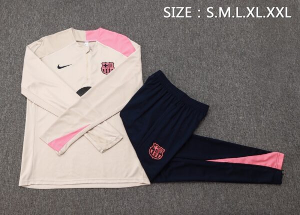 Barcelona 2025/26 Adult & Kids Training Tracksuit – Official Style Football Set