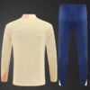 Barcelona 2025/26 Adult & Kids Training Tracksuit – Beige 1/4 Zip