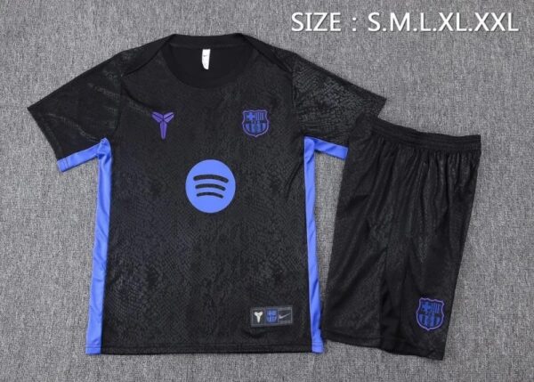img_2938 Barcelona 2025/26 Adults & Kids Short Sleeve Training Kit – Official Style Set