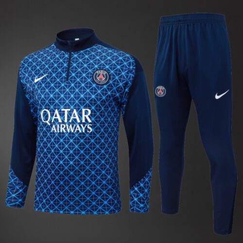 PSG 2025/26 Adults & Kids Long Sleeve Training Kit Royal Blue