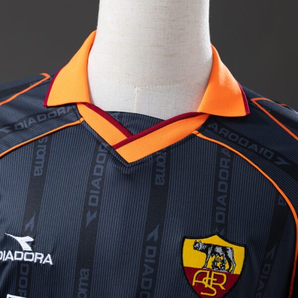 AS Roma 1999/00 Black Away Retro Jersey – Classic Serie A Edition