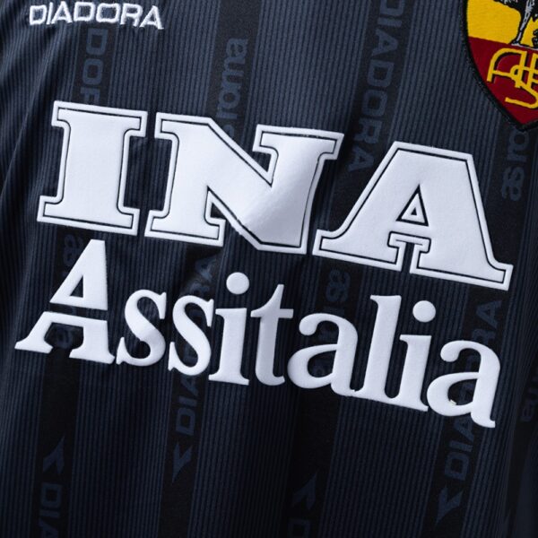 AS Roma 1999/00 Black Away Retro Jersey – Classic Serie A Edition