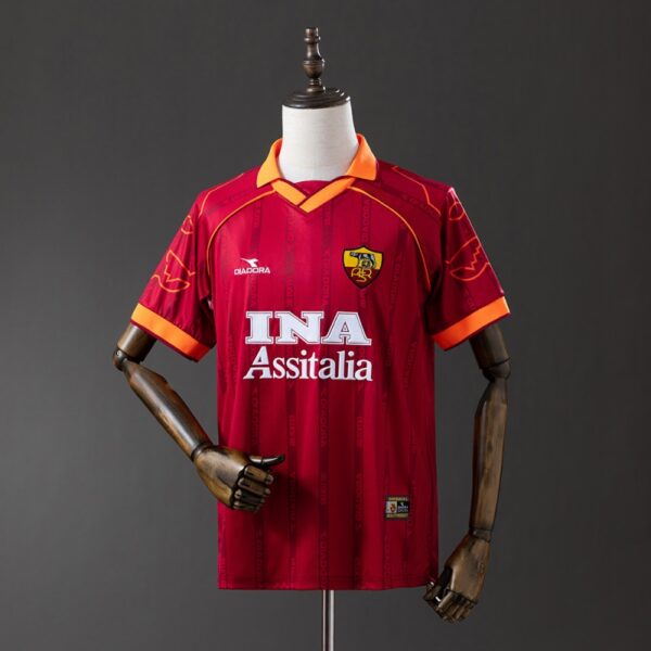 AS Roma 1999/00 Home Retro Jersey – Classic Giallorossi Edition