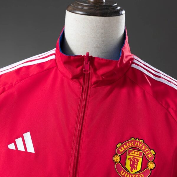 Manchester United 2025/26 Reversible Anthem Jacket Red/Black – Dual Style Edition