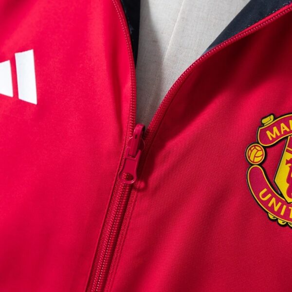 Manchester United 2025/26 Reversible Anthem Jacket Red/Black – Dual Style Edition