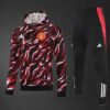Manchester United 2025/26 Hooded Red Long Sleeve Tracksuit – Elite Training Edition