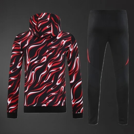 Manchester United 2025/26 Hooded Red Long Sleeve Tracksuit – Elite Training Edition