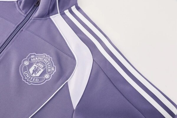 Manchester United 2025/26 Adult Purple Long Sleeve Tracksuit – Elite Training Edition