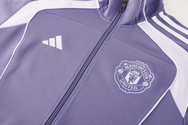 Manchester United 2025/26 Adult Purple Long Sleeve Tracksuit – Elite Training Edition