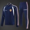 Manchester United 2025/26 Dark Blue Adult Long Sleeve Tracksuit – Elite Training Edition