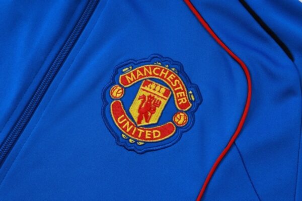 Manchester United 2025/26 Blue Training Tracksuit – Adult & Kids Edition