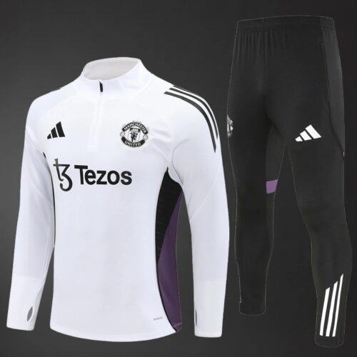 Manchester United 2025/26 Training Tracksuit – Adult & Kids Set